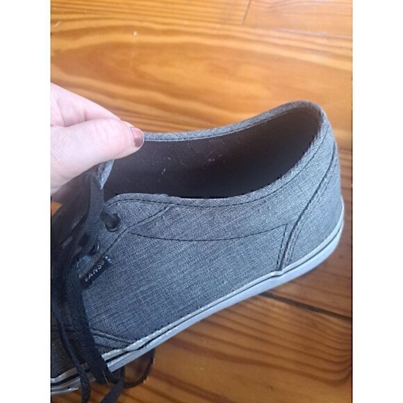 Size 10 - VANS Grey Authentic Casual Sneaker Grey - Picture 5 of 5